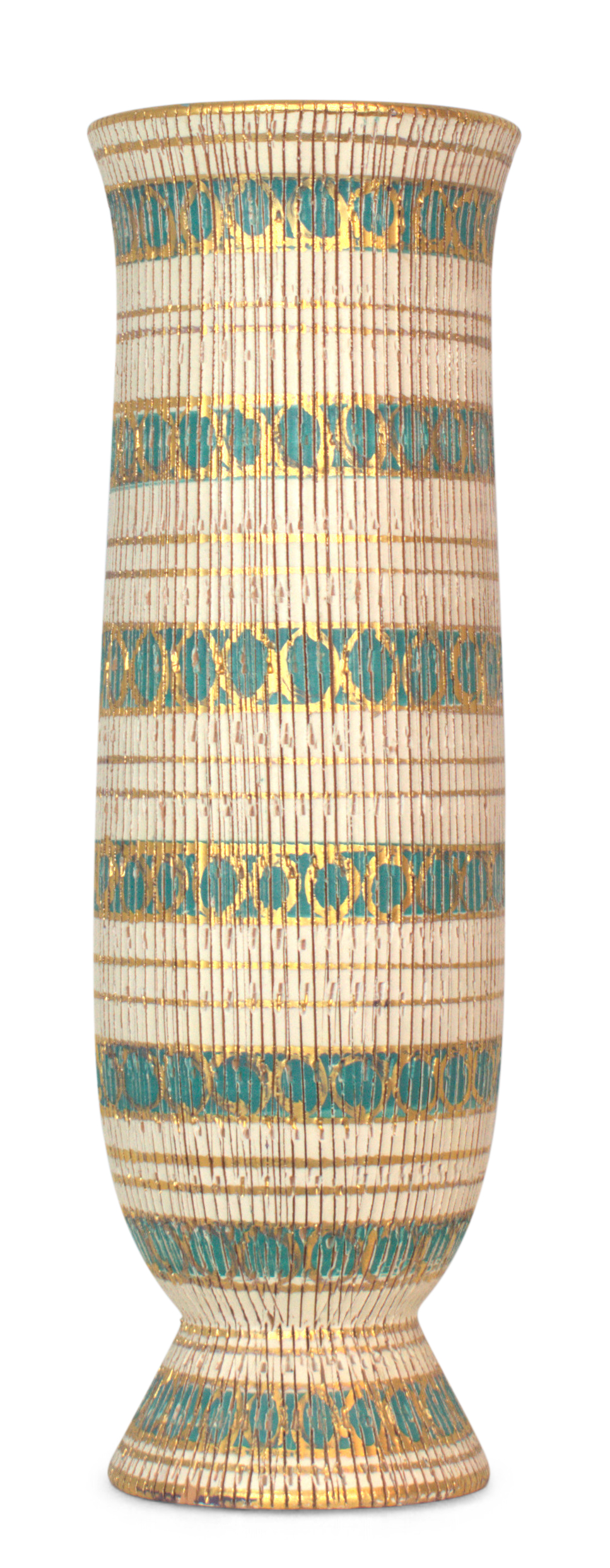 Vase, “Seta”, Blue & Tan by Bitossi